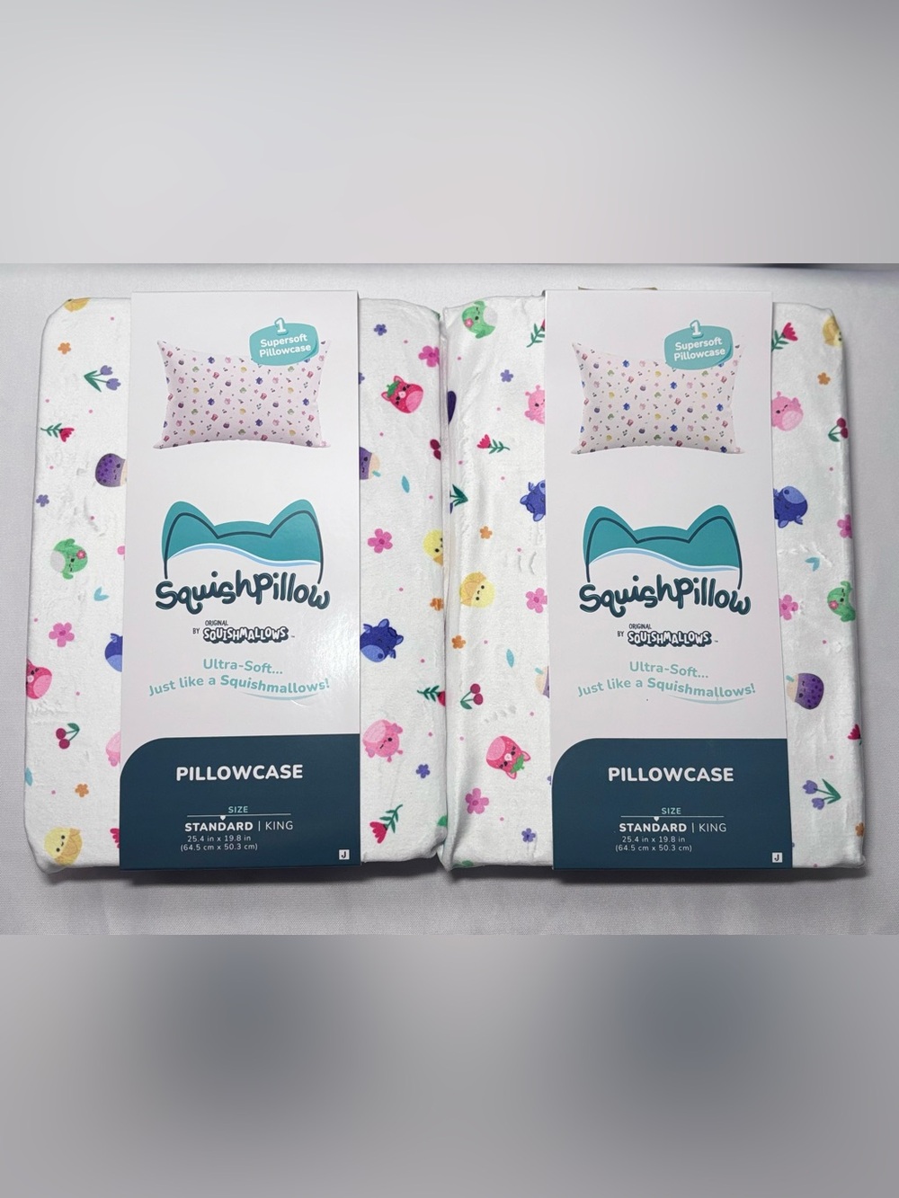 Two Squishmallows SquishPillow Standard Pillowcases
